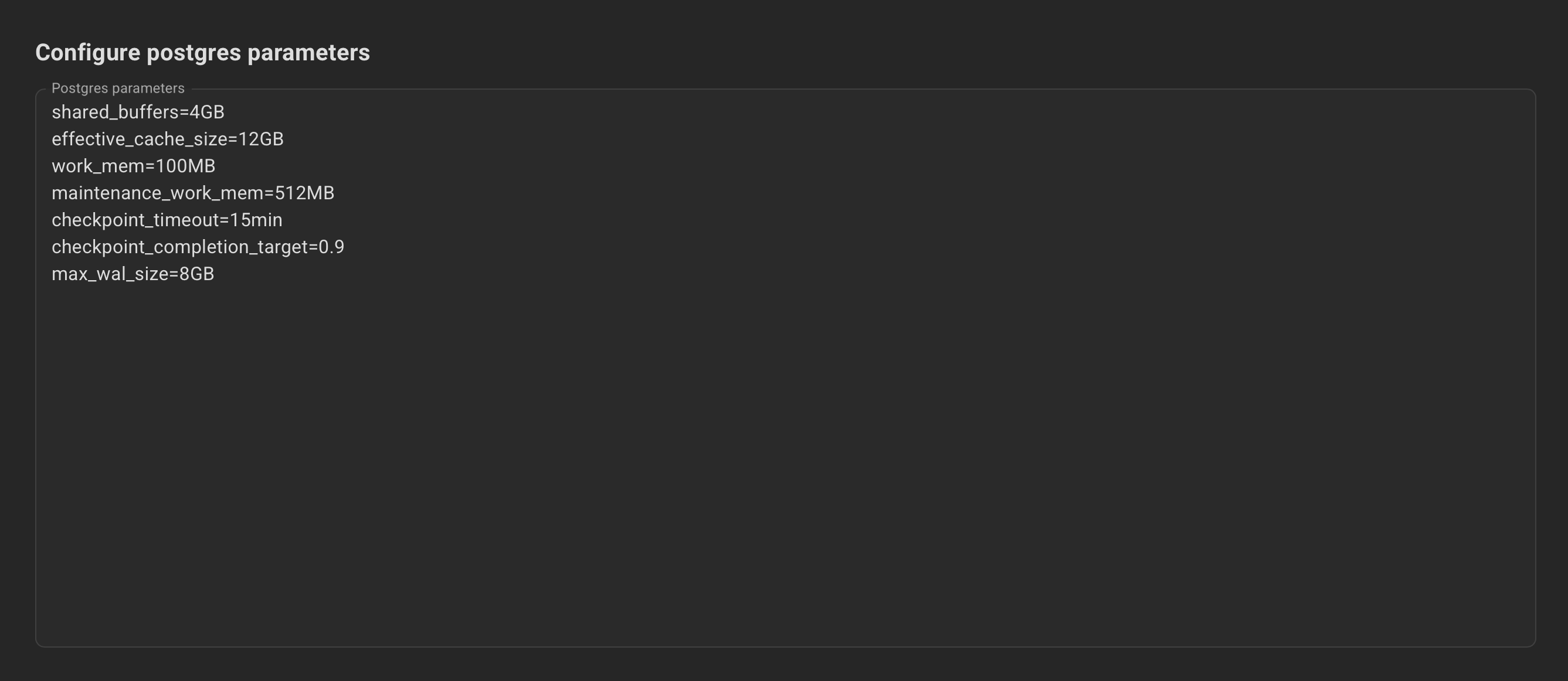 postgres-parameters-example